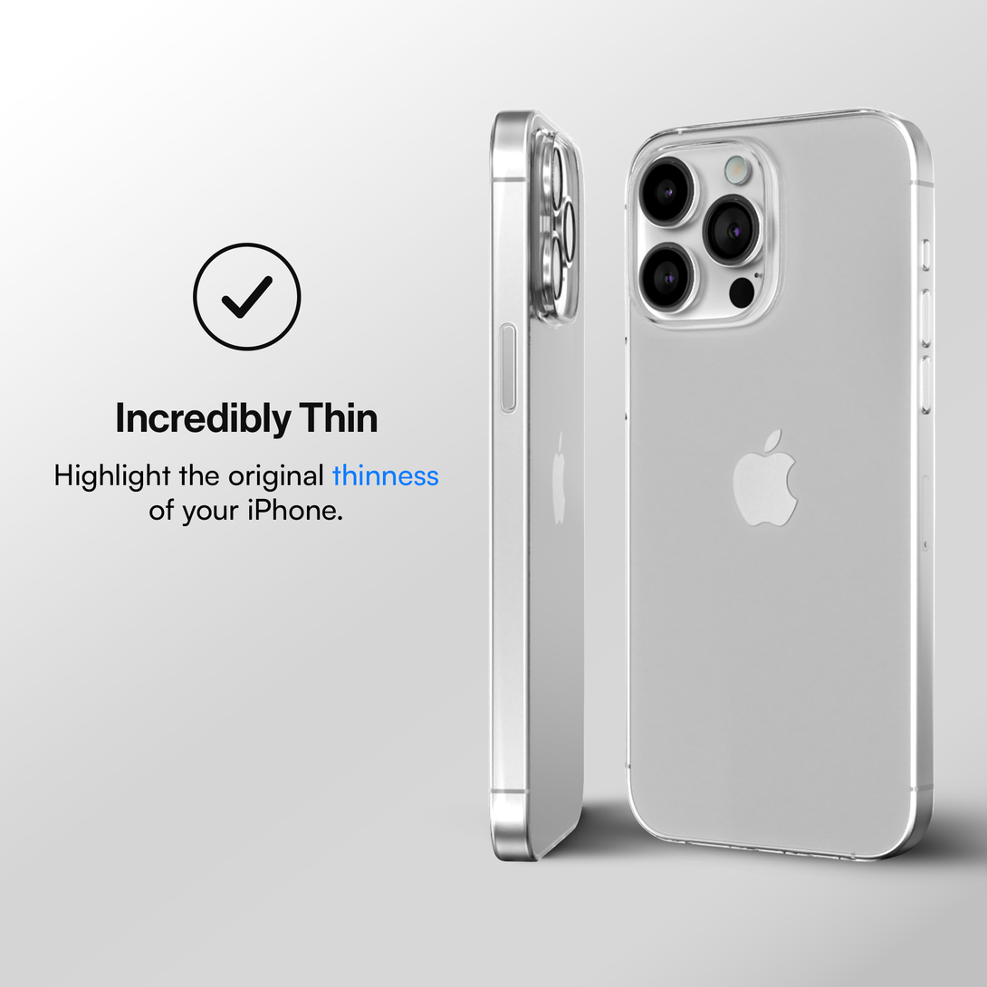 Best thin case for iPhone 15, 15 Pro, 15 Pro Max, 15 Plus - Transparent