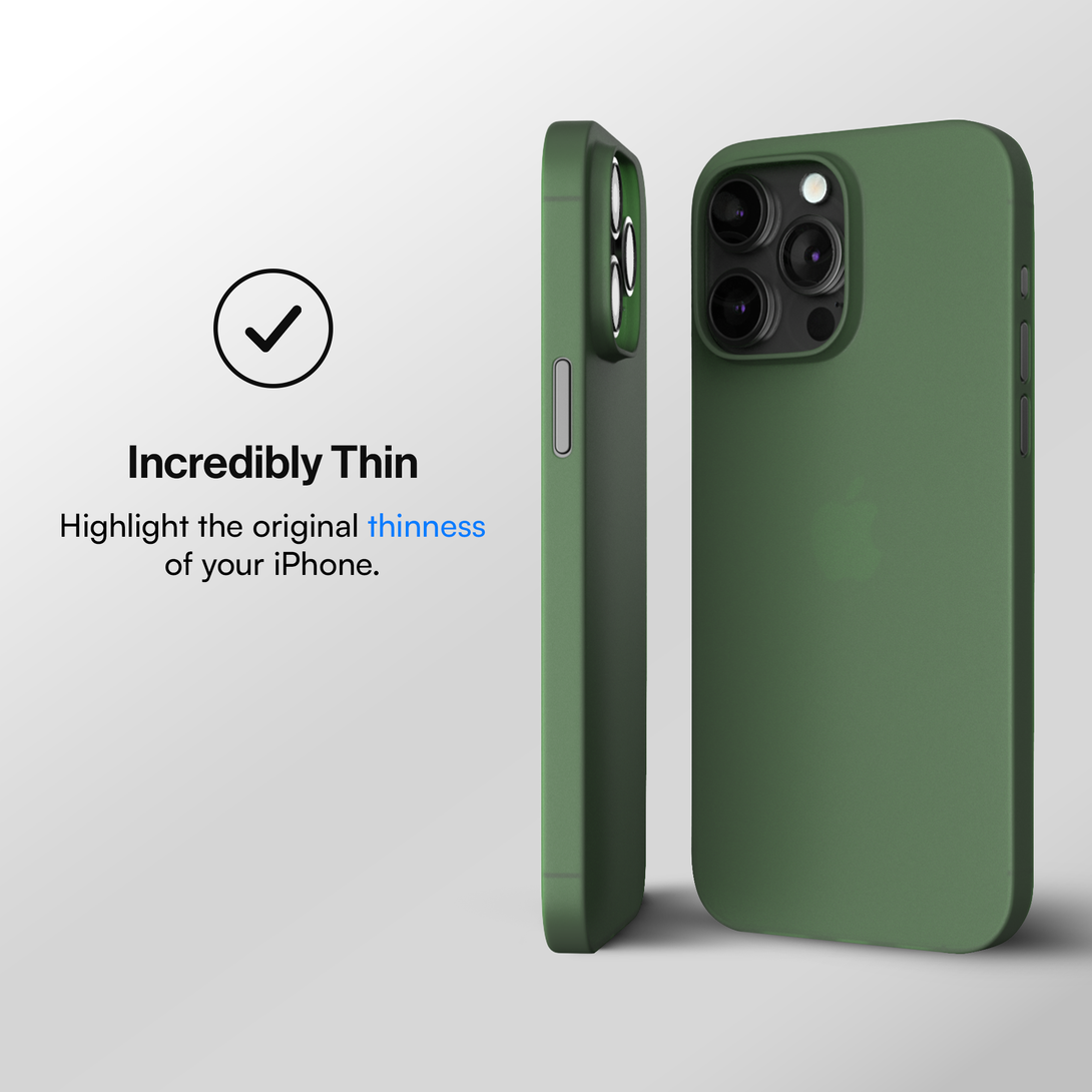 Best Thin Case for iPhone 15, 15 Pro, 15 Pro Max, 15 Plus - Green