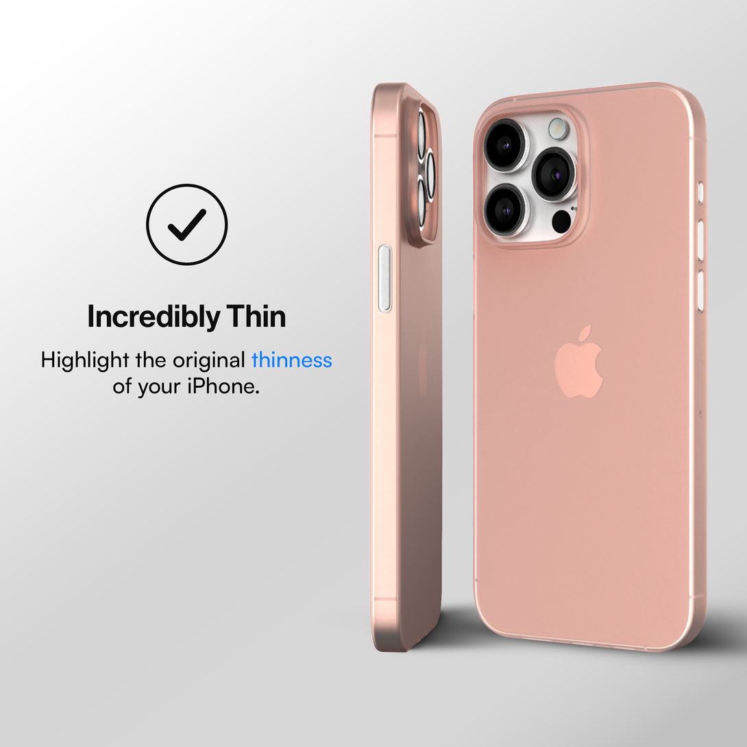 Ultra Thin Case for iPhone 16, 16 Pro, 16 Pro Max, 16 Plus - Frosted Pink - best