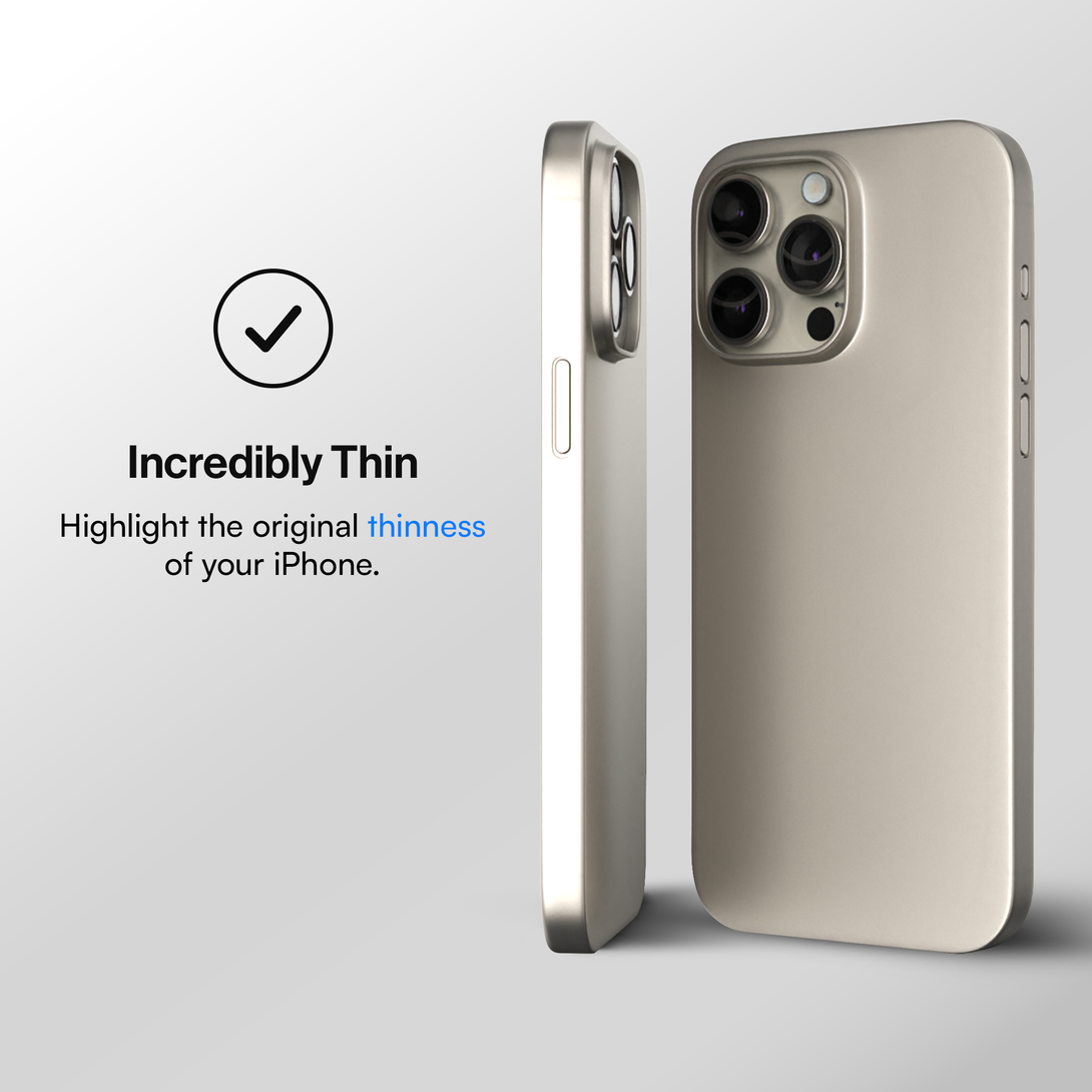 Best thin case for iPhone 16, 16 Pro, 16 Pro Max, 16 Plus - Natural Titanium