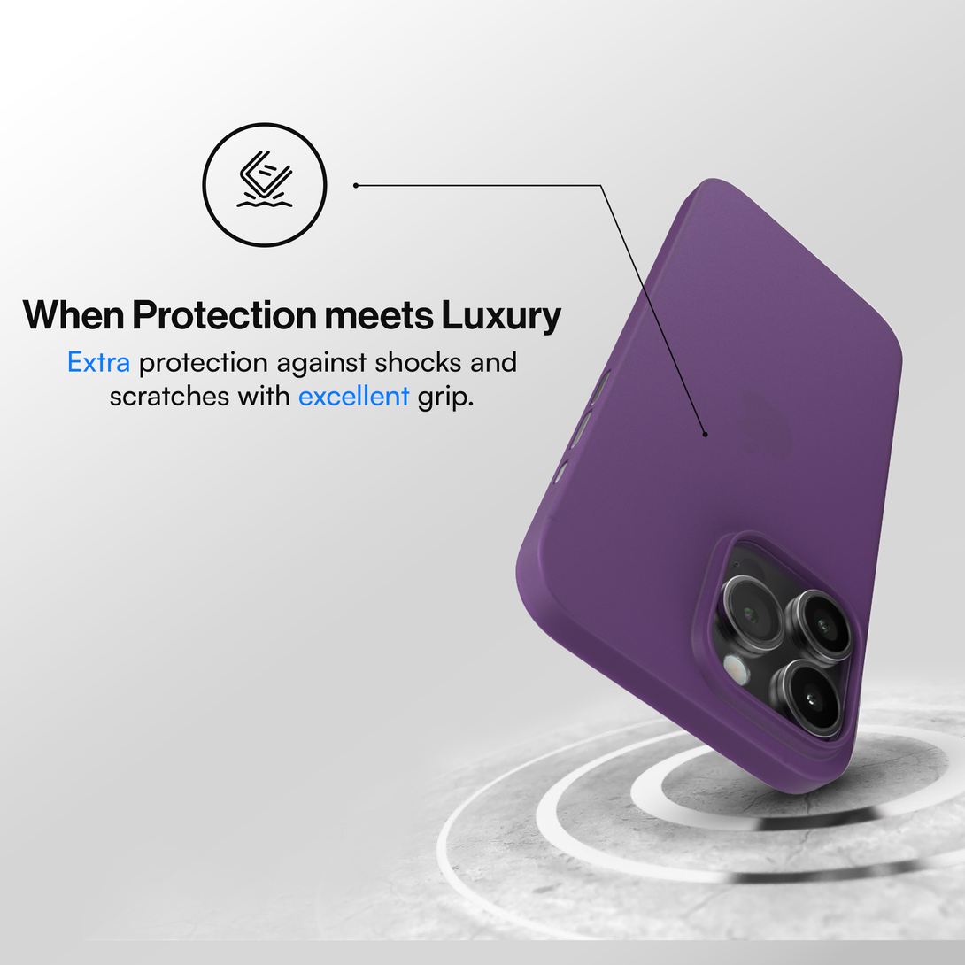 Protective Case for iPhone 15, 15 Pro, 15 Pro Max, 15 Plus - Purple