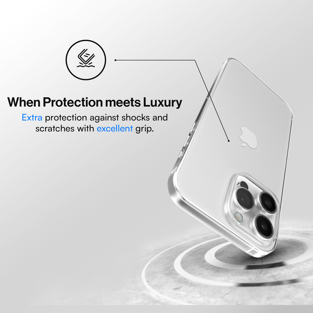 Protective thin case for iPhone 16, 16 Pro, 16 Pro Max, 16 Plus - Transparent