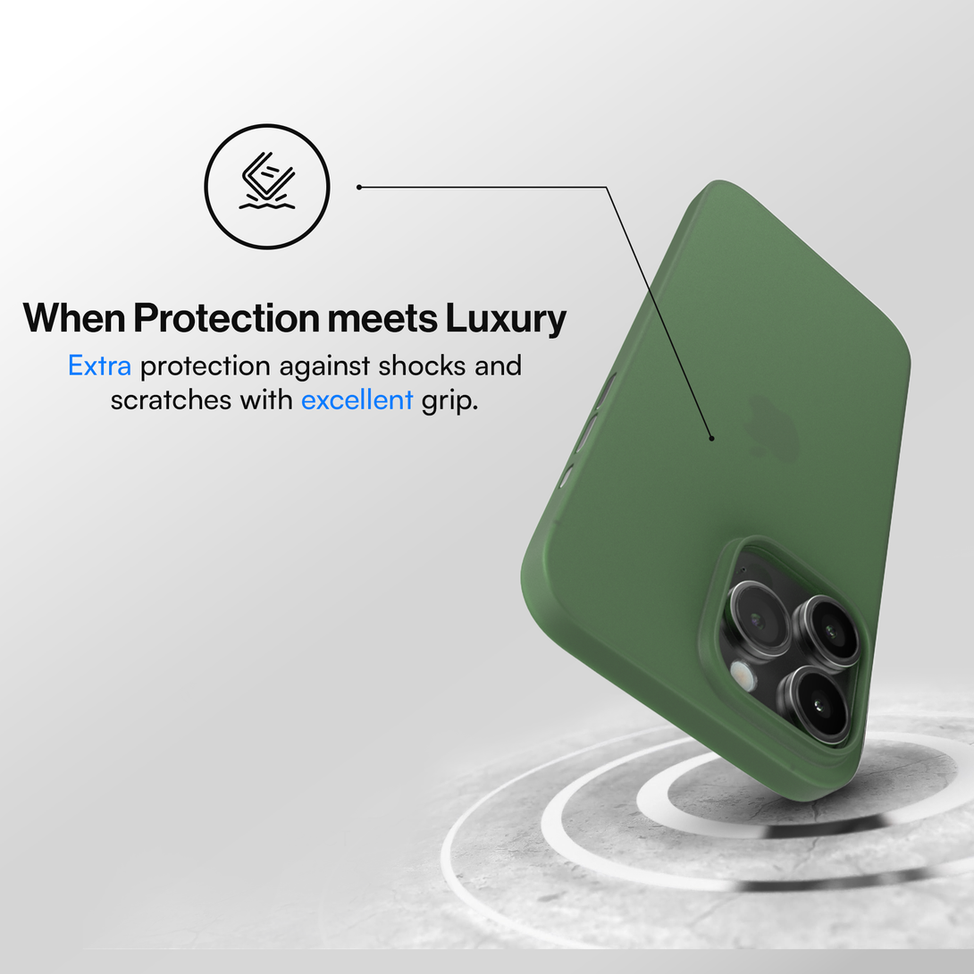 Protective Case for iPhone 16, 16 Pro, 16 Pro Max, 16 Plus - Green
