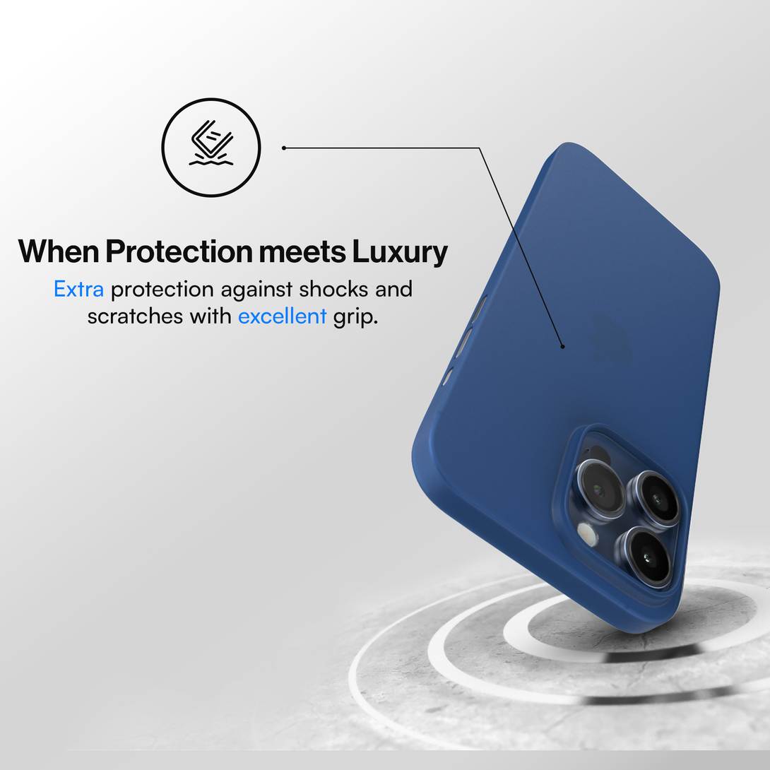 Protective Case for iPhone 16, 16 Pro, 16 Pro Max, 16 Plus - Navy Blue