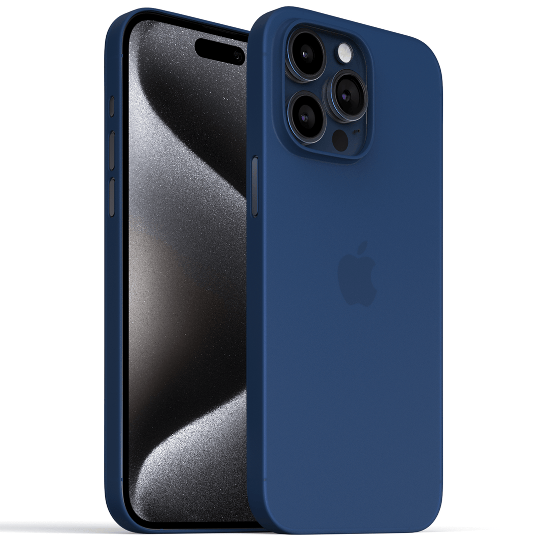 Thinnest Case for iPhone 15, 15 Pro, 15 Pro Max, 15 Plus - Navy Blue