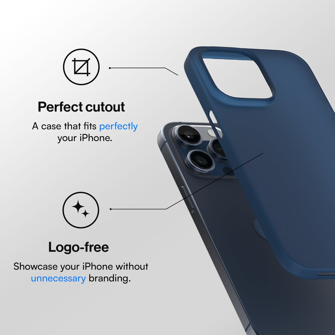 Thinnest iPhone 16 Pro Max case - Navy Blue